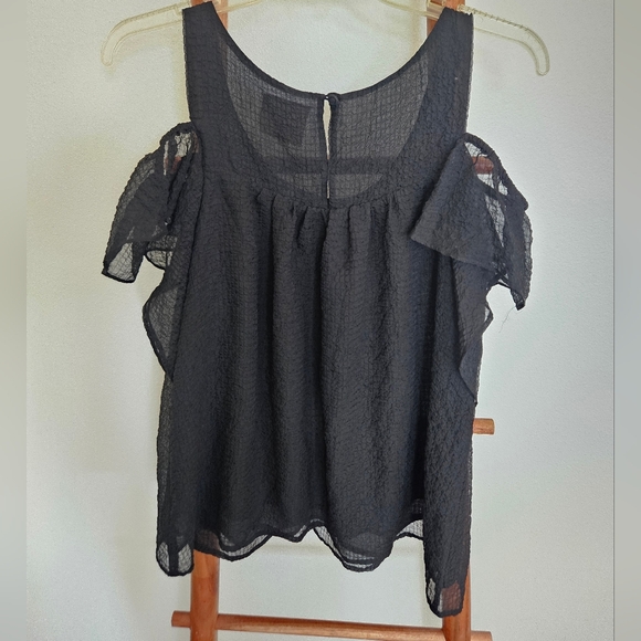 Anthropologie Maeve Open Shoulder Shirt - Picture 8 of 14